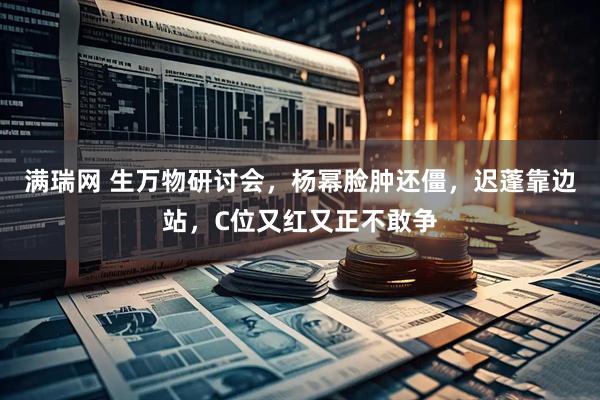 满瑞网 生万物研讨会，杨幂脸肿还僵，迟蓬靠边站，C位又红又正不敢争